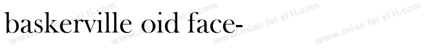 baskerville oid face字体转换